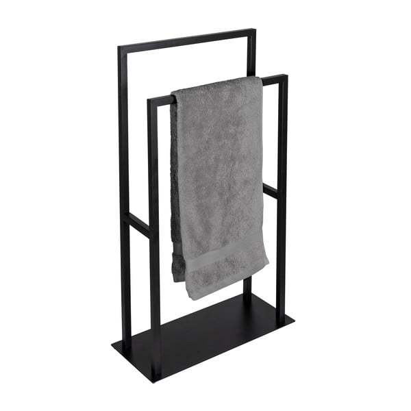 Melns nerūsējošā tērauda dvieļu turētājs Rivaltana – Wenko-image-1