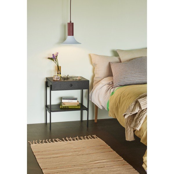 Bordo/gaiši zila metāla piekaramā lampa ar regulējamu spilgtumu ø 25 cm Luminary – Hübsch-image-1