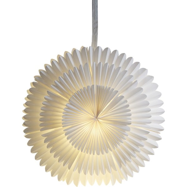 Balts Ziemassvētku gaismas dekors ø 50 cm Frost – Star Trading