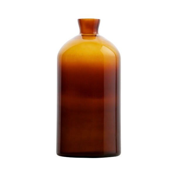 Tumši oranža stikla vāze BePureHome Chemistry, augstums 40 cm