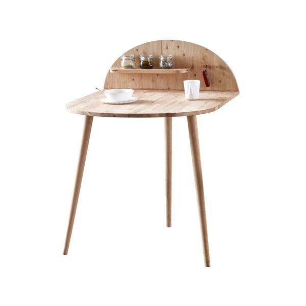 Pie sienas stiprināms ēdamgalds ar glabāšanas plauktu DEEP Furniture Ted-image-2