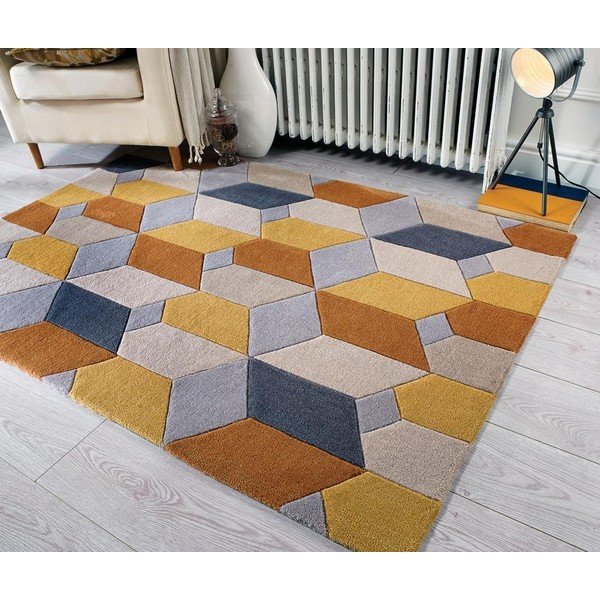 Dzeltens paklājs Flair Rugs Scope, 80 x 150 cm-image-4