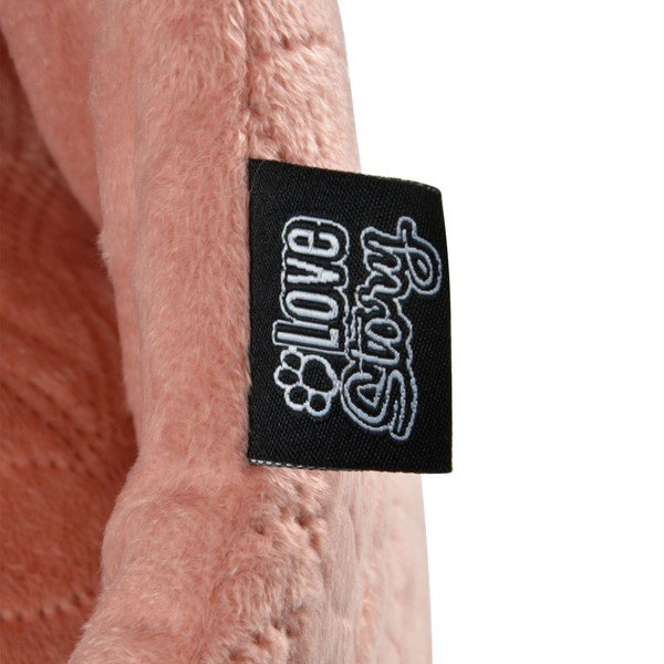 Gaiši rozā būdas veida gulta kaķiem ø 50 cm – Love Story-image-3