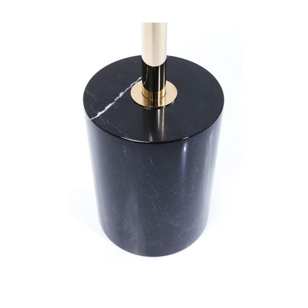 Melns sānu galdiņš ar zeltainu pamatni Kare Design San Remo Base, ø 46 cm-image-3