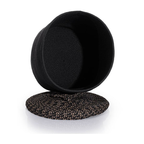 Auduma dekoratīvā uzglabāšanas kaste ar vāku – Mioli Decor-image-2