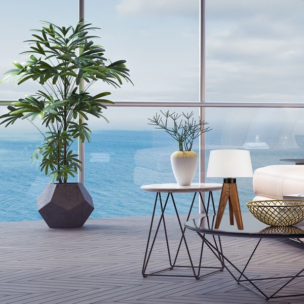 Balta/dabīga toņa galda lampa – LAMKUR-image-2