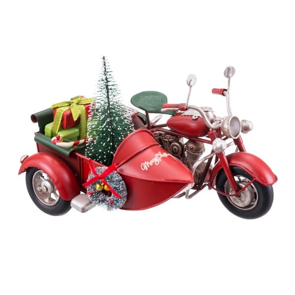 Metāla Ziemassvētku figūriņa Motorcycle with Sidecar – Casa Selección