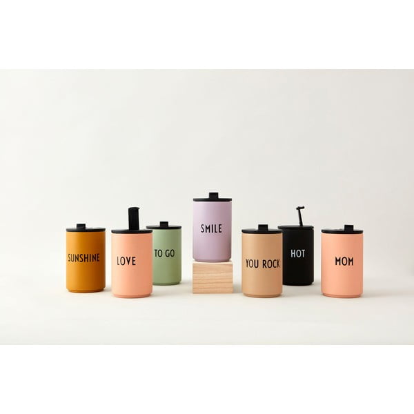 Rozā/bēša termokrūze 350 ml Mom – Design Letters-image-3