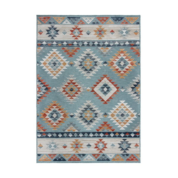 Zils iekštelpu un āra paklājs 200x290 cm Avery Blue – Flair Rugs