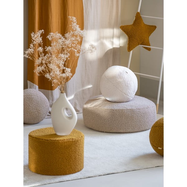 Brūns bērnu pufs no buklē auduma – Wigiwama-image-2