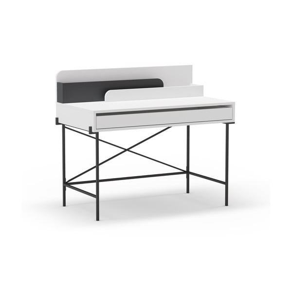 Darba galds ar izvelkamu virsmu 60x113 cm Lila – Marckeric-image-2