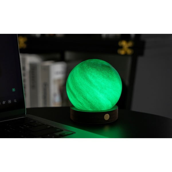 Tumši brūns gaismas dekors ar USB ø 8 cm Sand Storm – Gingko-image-3