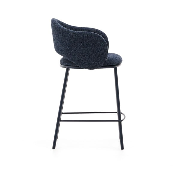 Tumši zils bāra krēsls (sēdekļa augstums 65 cm) Maina – Kave Home-image-3