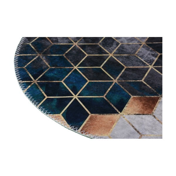 Balts/zaļganzils mazgājams paklājs 60x100 cm – Vitaus-image-2