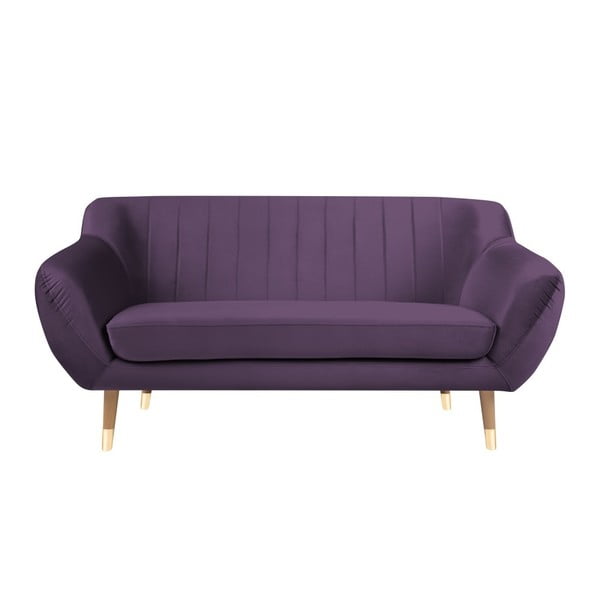 Violets samta dīvāns Mazzini Sofas Benito, 158 cm