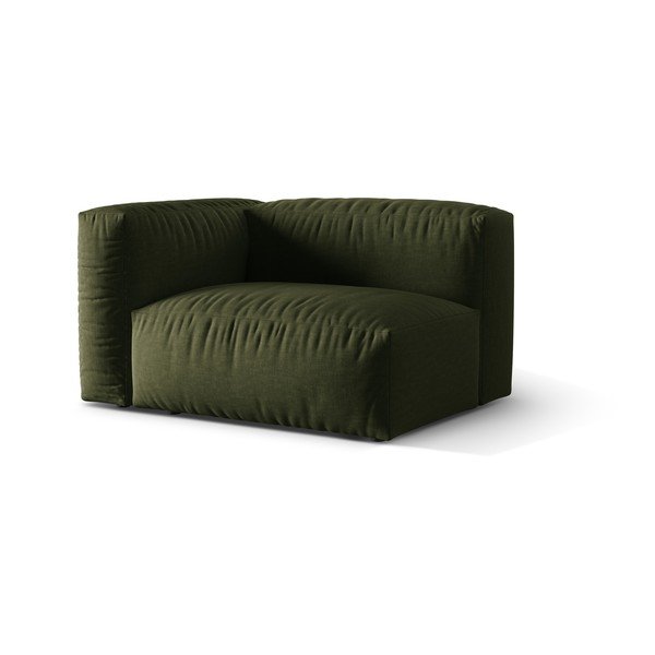 Zaļa modulārā dīvāna daļa (ar kreiso stūri) Martina – Micadoni Home-image-1