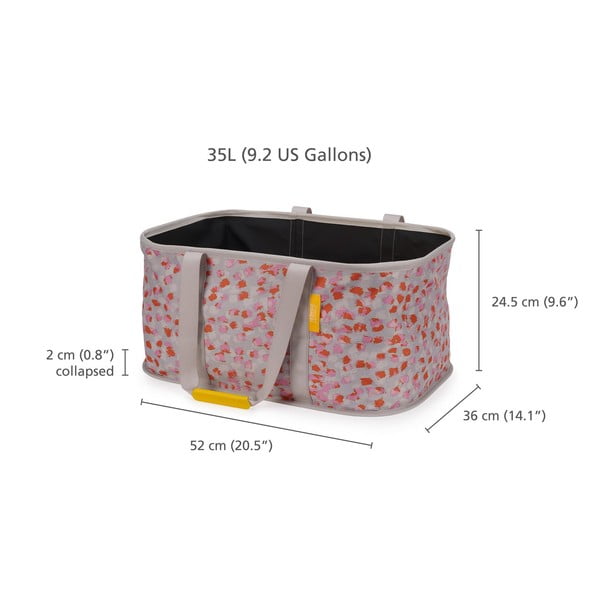 Sarkans/pelēks tekstila salokāms veļas grozs 35 l Hold-All – Joseph Joseph-image-4