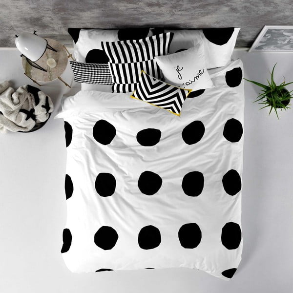 Kokvilnas segas pārvalks Blanc Dot, 200 x 200 cm-image-3