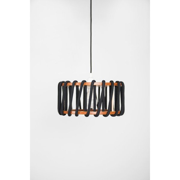 Melna griestu lampa EMKO Macaron, ø 30 cm-image-1