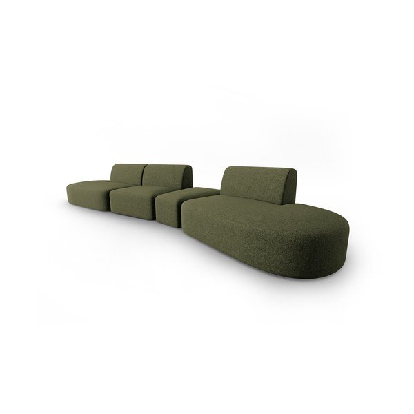 Zaļš dīvāns 412 cm Shane – Micadoni Home-image-1