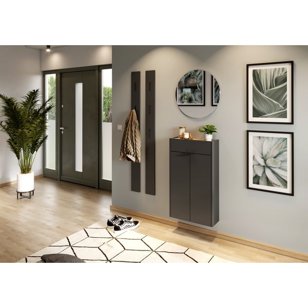 Antracīta pelēks skapītis 56x97x22 cm Ameca – Germania-image-1