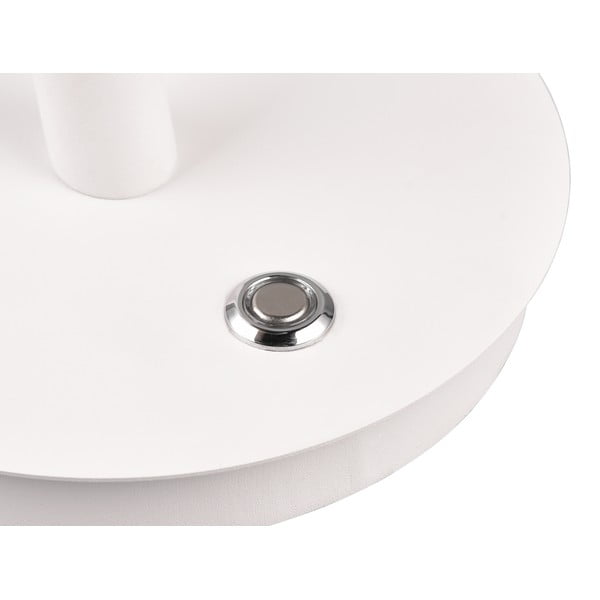 Balta LED galda lampa ar metāla abažūru (augstums 56 cm) Nala – Trio Select-image-1