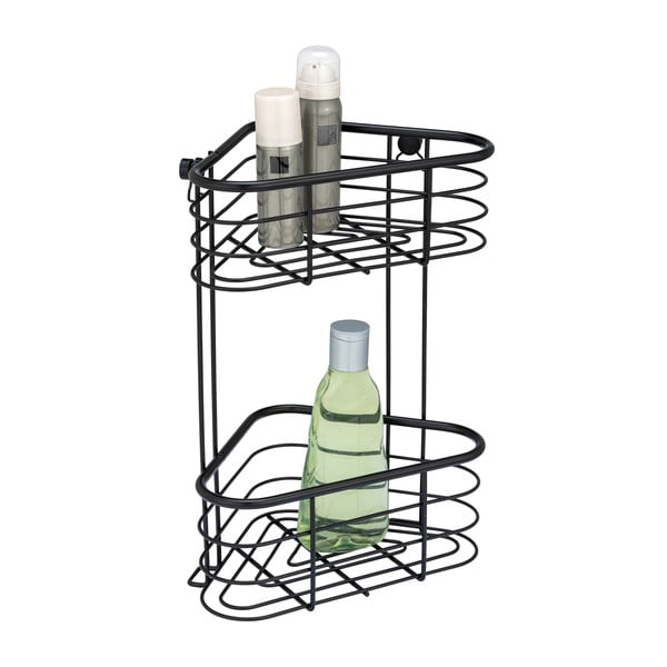 Melns stūra dušas plaukts Wenko Trestina, 25 x 35 cm-image-1