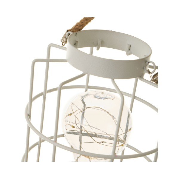 Balta galda lampa (augstums 20,5 cm) – Casa Selección-image-2