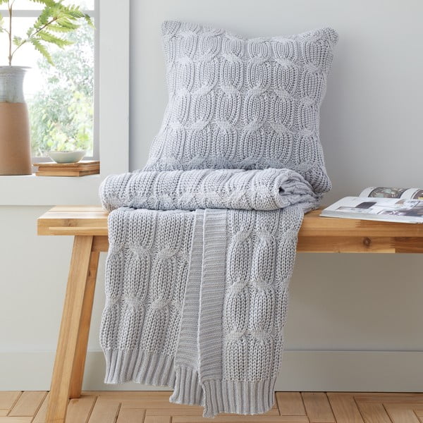 Spilvendrāna 45x45 cm Chunky Marl Knit – Catherine Lansfield-image-3