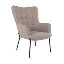 Gaiši pelēks atpūtas krēsls ar atzveltni Glasgow  – House Nordic