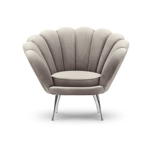 Bēšs samta atpūtas krēsls Interieurs 86 Varenne-image-3