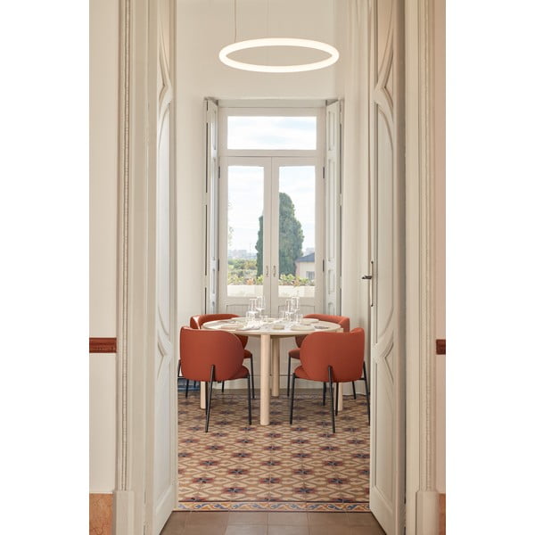 Sarkani polsterēti ēdamistabas krēsli (2 gab.) Mogi – Teulat-image-2