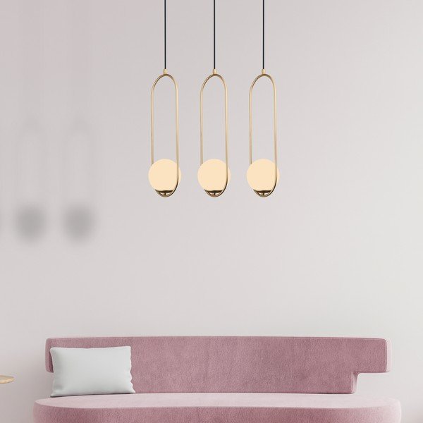Piekarama lampa zelta krāsā Squid Lighting Arch, augstums 146 cm-image-3