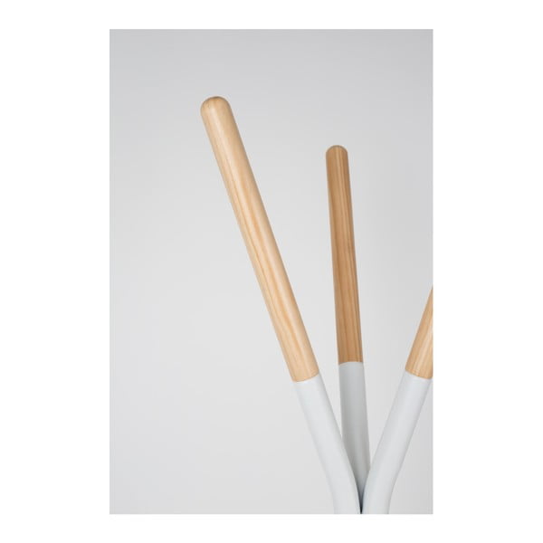 Priežu koka drēbju pakaramais ar baltām detaļām Zuiver Pinnacle-image-3