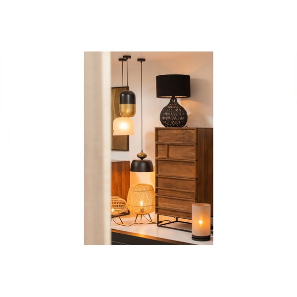 Melna piekaramā lampa no metāla ø 31 cm Linne – WOOOD-image-2