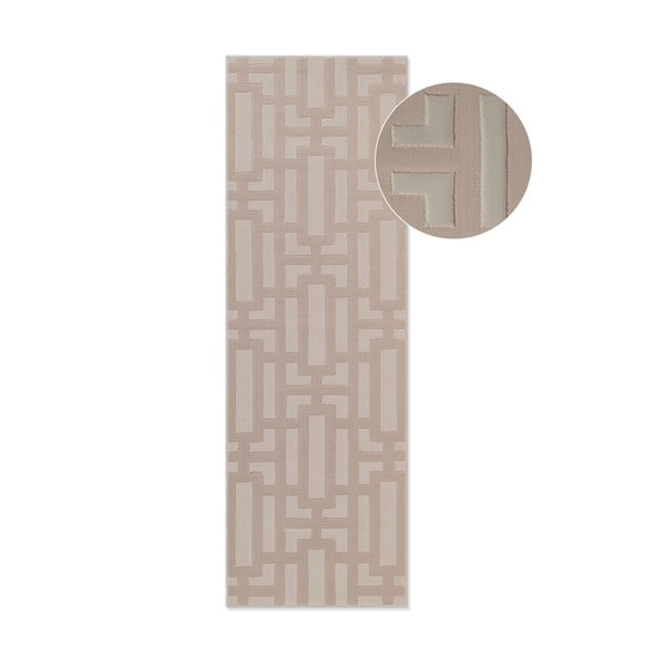 Bēšs celiņa paklājs 80x240 cm Perles Onyx – Elle Decoration