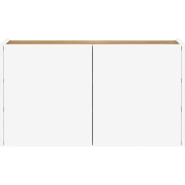 Balts piekarināms skapītis ar ozolkoka imitāciju 93x52x29 cm Libbiano – Germania-image-3