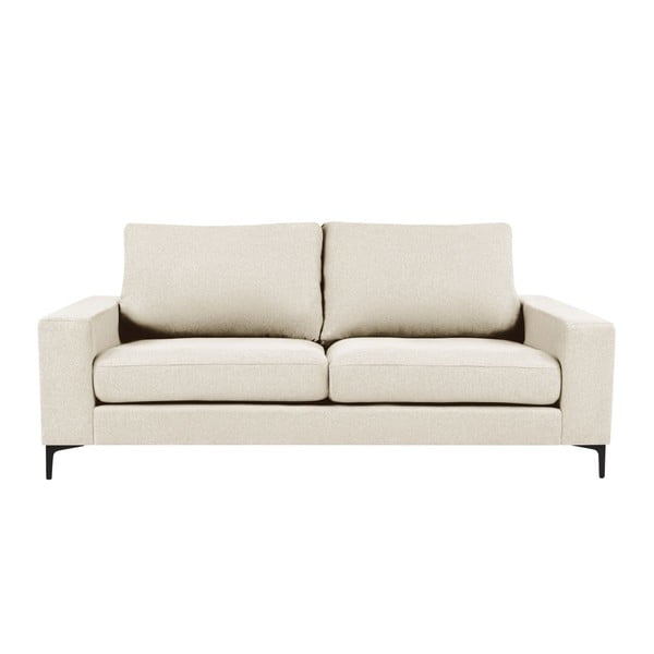 Krēmkrāsas trīsvietīgs dīvāns Kooko Home Cancan