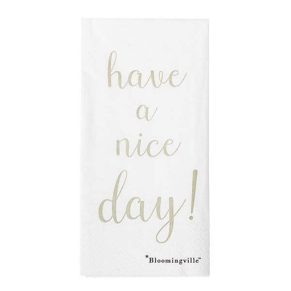 12 papīra salvešu komplekts Bloomingville Nice Day, 40 x 40 cm