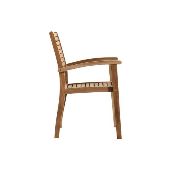 Dabīga toņa masīvkoka dārza krēsls Sunderland – Hartman-image-2