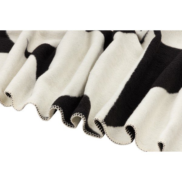 Melns/krēmkrāsas pleds 150x200 cm Tul – noo.ma-image-4