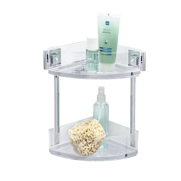 Divlīmeņu stūra plaukts Wenko Vacuum-Loc, 19,5 x 28 cm, pašturošs, 19,5 x 28 cm-image-2