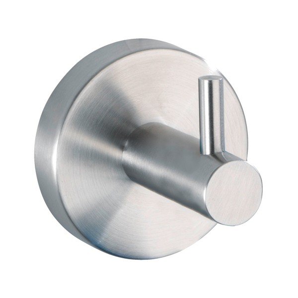 Matētas sudraba krāsas nerūsējošā tērauda sienas āķis Bosio – Wenko