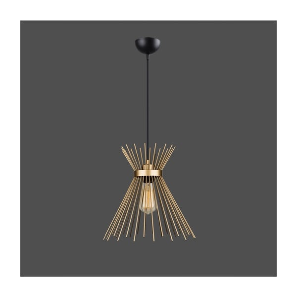 Metāla piekaramā lampa zelta krāsā Izmir – Squid Lighting-image-1