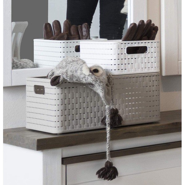 Smilškrāsas pārstrādātas plastmasas uzglabāšanas grozs Country – Rotho-image-3