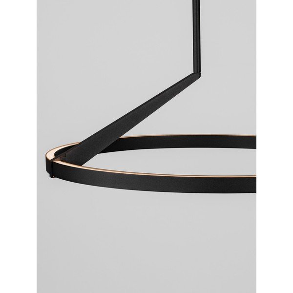 Matēti melna alumīnija LED piekaramā lampa ar regulējamu spilgtumu ø 60 cm Tilia – Nova Luce-image-3