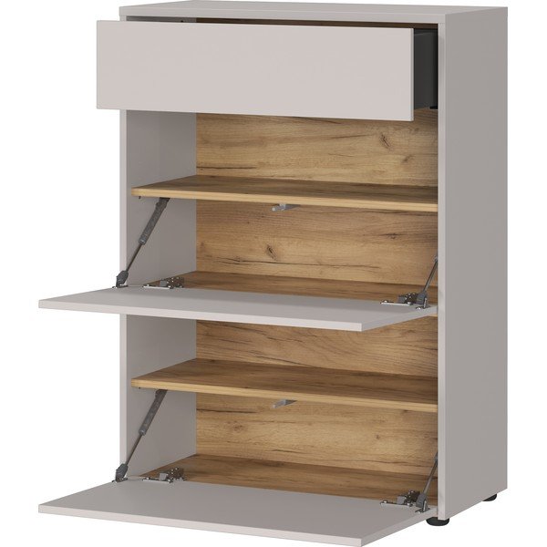 Krēmkrāsas matēts skapītis 70x99x34 cm Binetto – Germania-image-2