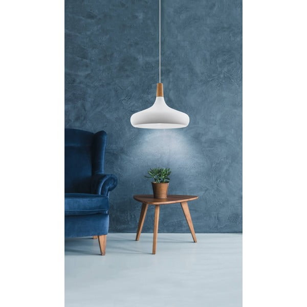 Balta piekaramā lampa ar metāla abažūru ø 40 cm SABINAR – EGLO-image-1