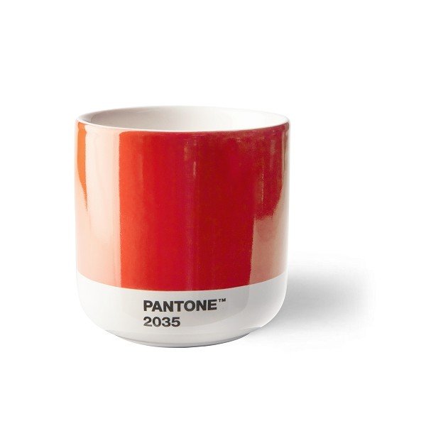 Sarkana kapučīno porcelāna tasīte 175 ml Red 2035 – Pantone
