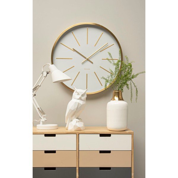 Balta polirezīna pūces statuete Owl – PT LIVING-image-1